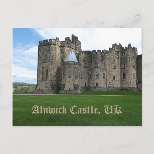 Cartão Postal Alnwick Castle UK (Frente)