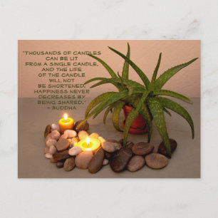 Cartão Postal Aloe, Velas e Rochas do Rio   Citação de Felicidad