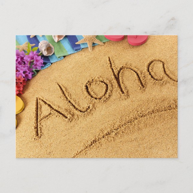 Cartão Postal Aloha (Frente)