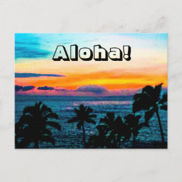 Cartão Postal Aloha