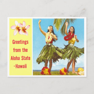 Cartão Postal Aloha Antigo