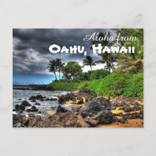 Cartão Postal Aloha de Oahu Hawaii