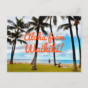 Cartão Postal Aloha De Waikiki