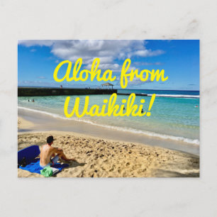 Cartão Postal Aloha De Waikiki