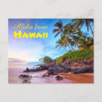 Aloha do cartão-postal do Havaí