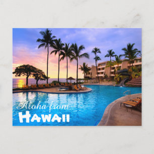 Cartão Postal Aloha do cartão-postal do Havaí