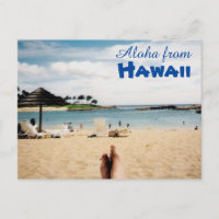 Aloha do cartão-postal do Havaí