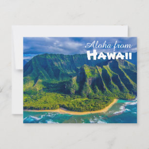 Cartão Postal Aloha do cartão-postal do Havaí