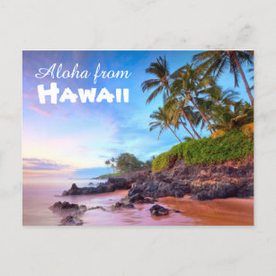 Cartão Postal Aloha do cartão-postal do Havaí