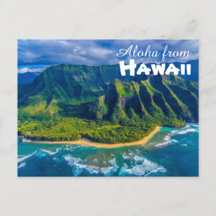Cartão Postal Aloha do cartão-postal do Havaí