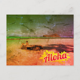 Cartão Postal Aloha do cartão-postal do Havaí