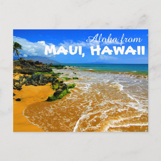 Cartão Postal Aloha do Cartão-postal Maui Hawaii (Frente)