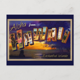 Cartão Postal Aloha do Havaí