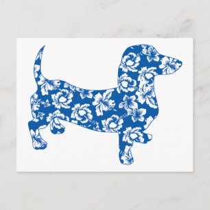 Cartão Postal Aloha Doxie Dachshund