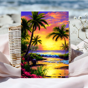 Cartão Postal Aloha Havaiano