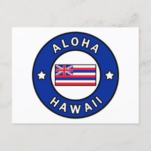Cartão Postal Aloha Hawaii