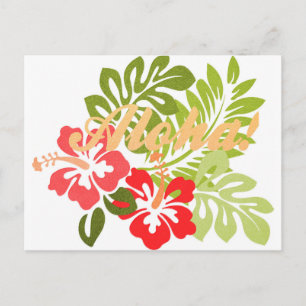 Cartão Postal Aloha Hibiscus