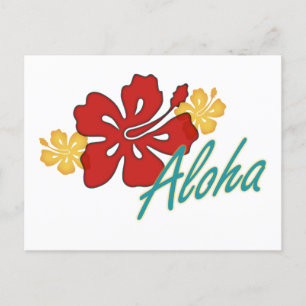 Cartão Postal Aloha Hibiscus