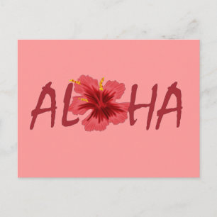 Cartão postal Aloha hibiscus Hawaii