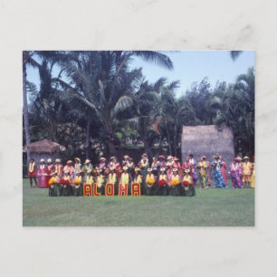 Cartão Postal Aloha Hula Dançarinos Havaianos Turismo