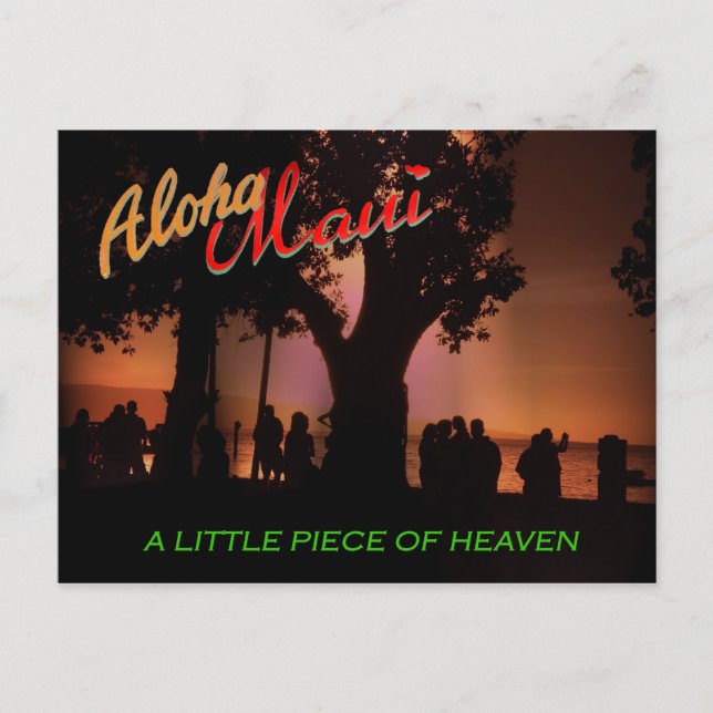Cartão Postal Aloha Maui (Frente)