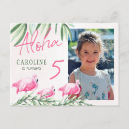 Cartão Postal Aloha Permite festa de aniversário de FOTOS Tropic