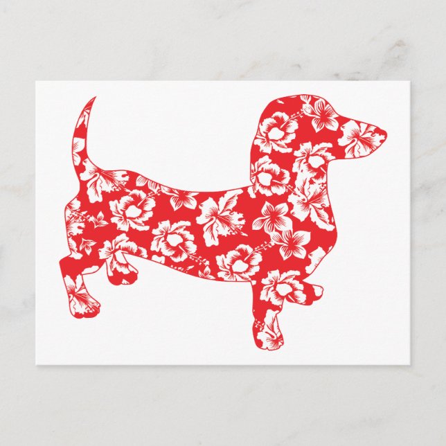 Cartão Postal Aloha Red Doxies (Frente)