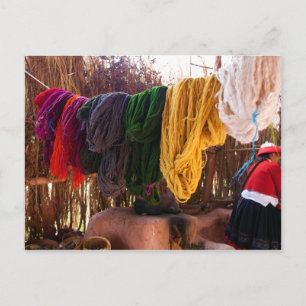 Cartão Postal Alpaca Wool - Peru
