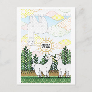 Cartão Postal ALPACA WORLD(remake)