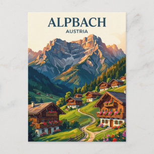 Cartão Postal Alpbach Áustria