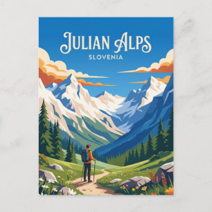 Cartão Postal Alpes Julianos Eslovênia