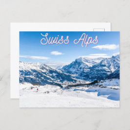 Cartão Postal Alpes suíços