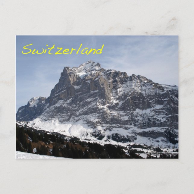 Cartão Postal Alpes suíços (Frente)