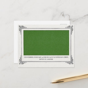 Cartão Postal Alphonse Allais, April Fools, Green, Abstrato Art