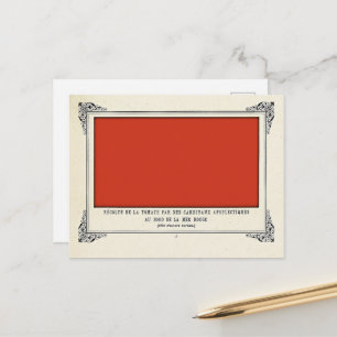 Cartão Postal Alphonse Allais, Dia da Mentira, Vermelho, Arte Ab