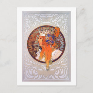 Cartão Postal Alphonse Mucha