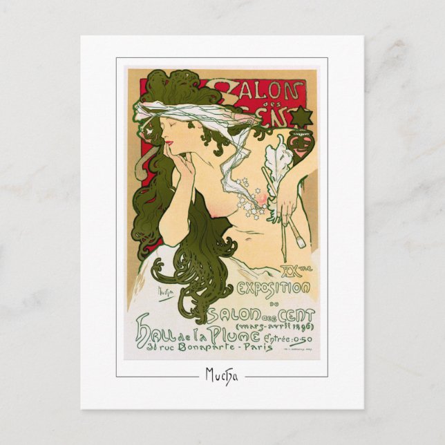 Cartão Postal Alphonse Mucha #115 - Cartão-postal de arte fino (Frente)