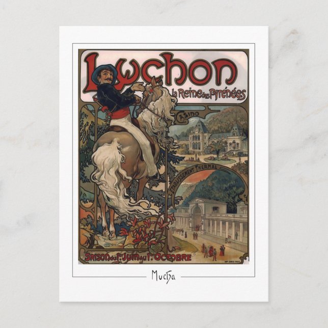 Cartão Postal Alphonse Mucha #117 - Cartão-postal de arte (Frente)