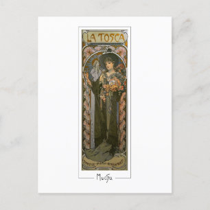Cartão Postal Alphonse Mucha #132 - Cartão-postal de arte fino