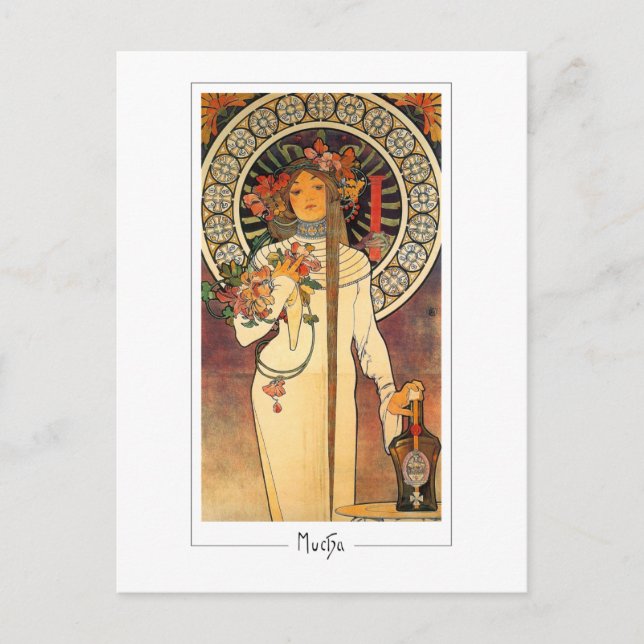 Cartão Postal Alphonse Mucha #134 - Cartão-postal de arte fino (Frente)