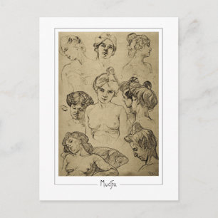 Cartão Postal Alphonse Mucha #15 - Cartão-postal de arte