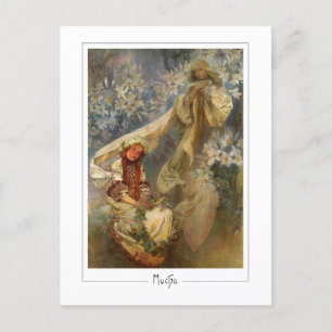 Cartão Postal Alphonse Mucha #165 - Cartão-postal de arte fino