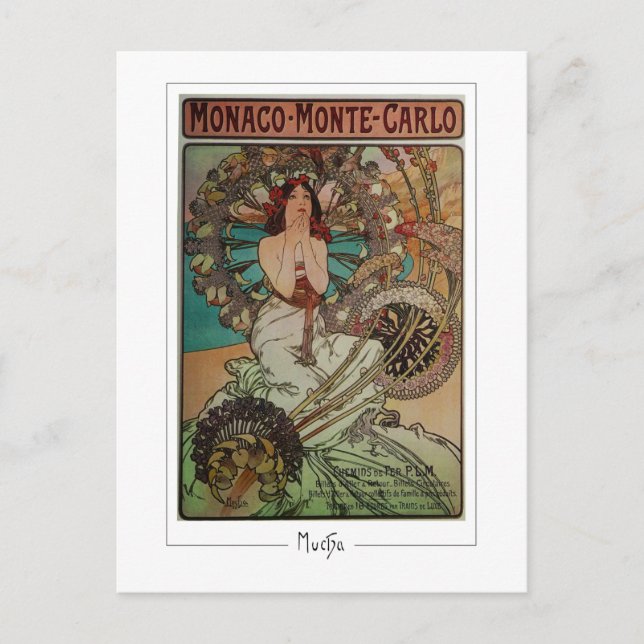 Cartão Postal Alphonse Mucha #262 - Cartão-postal de arte fino (Frente)