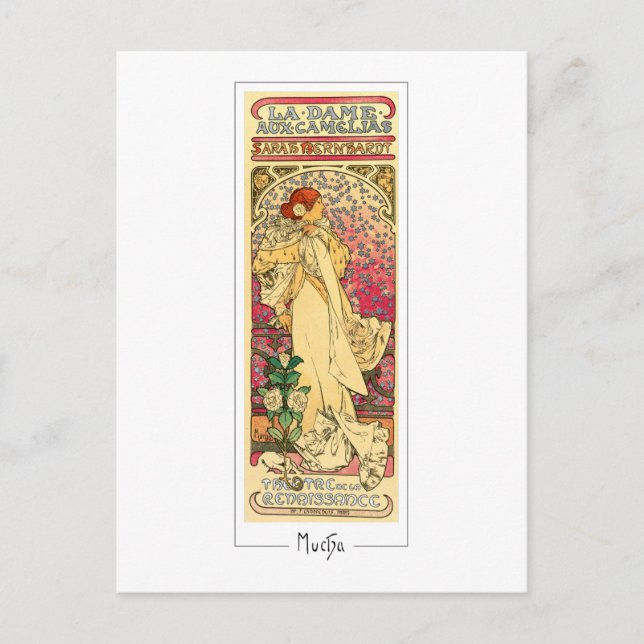 Cartão Postal Alphonse Mucha #302 - Cartão-postal de arte fino (Frente)