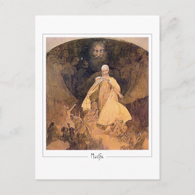 Cartão Postal Alphonse Mucha #328 - Cartão-postal de arte fino (Frente)