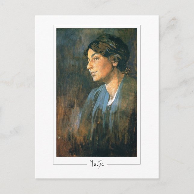 Cartão Postal Alphonse Mucha #368 - Cartão-postal de arte fino (Frente)