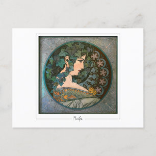 Cartão Postal Alphonse Mucha #370 - Cartão-postal de arte fino