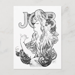 Cartão Postal Alphonse Mucha JOB ISOGS