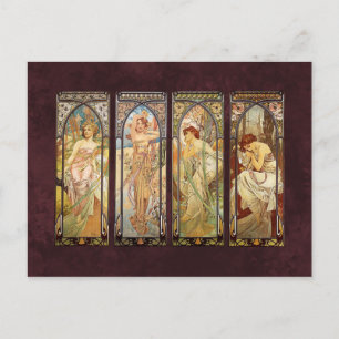 Cartão Postal Alphonse Mucha, O Momento do Dia