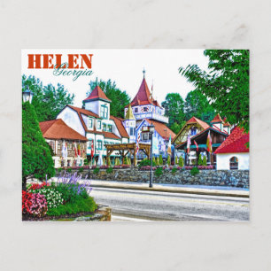 Cartão Postal Alpine Helen, Geórgia, EUA.